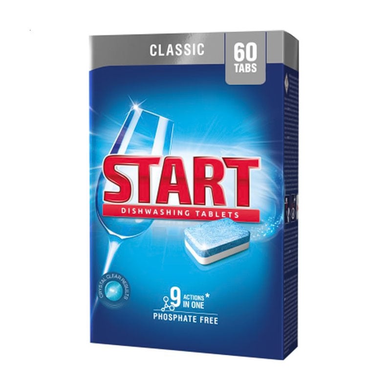 Таблетки для посудомийної машини START. Classic, 60 шт