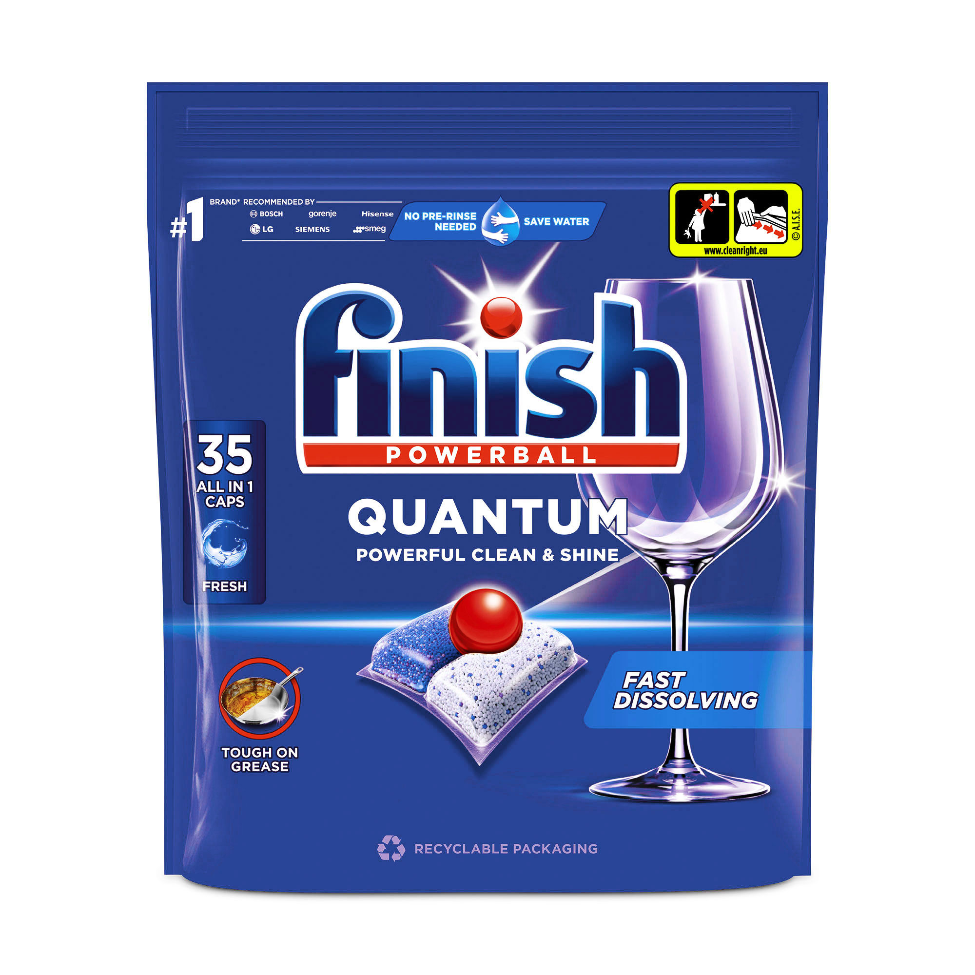 Таблетки для посудомийних машин Finish Quantum All in 1, 35 шт
